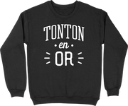 Pull homme tonton en or