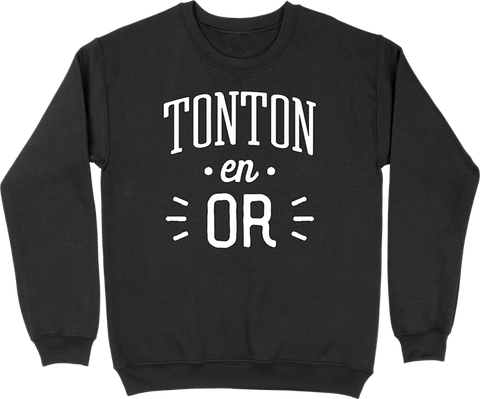 Pull homme tonton en or