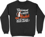 Pull homme totalement drogué au basket