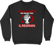 Pull homme un gamer ne meurt pas respawn