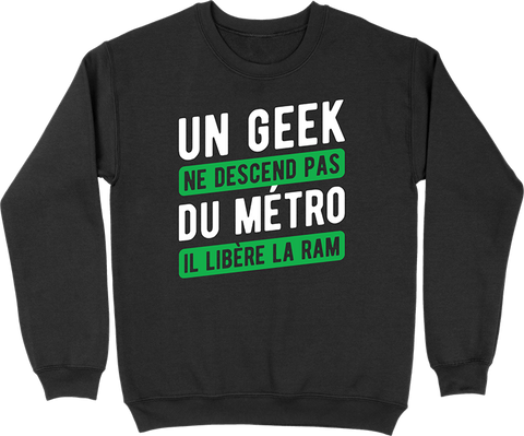 Pull homme un geek libère la ram