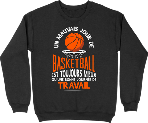 Pull homme un mauvais jour de basket