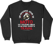 Pull homme un mauvais jour de moto