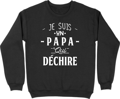 Pull homme un papa qui déchire 3