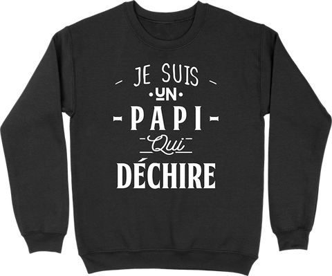 Pull homme un papi qui déchire 3