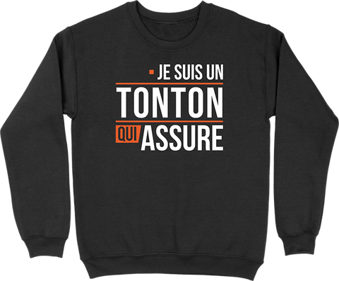 Pull homme un tonton qui assure