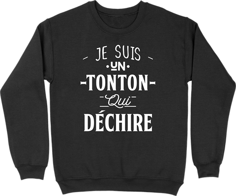 Pull homme un tonton qui déchire 2