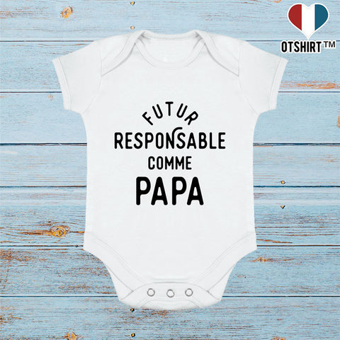 Body bébé Futur responsable comme papa