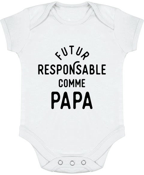 Body bébé Futur responsable comme papa