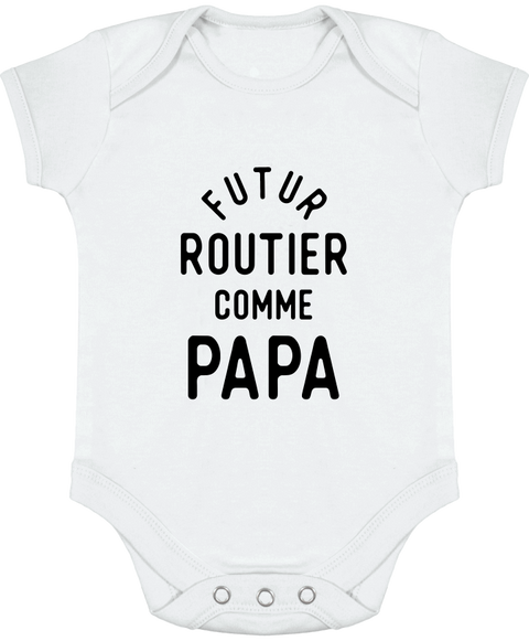 Body bébé Futur routier comme papa