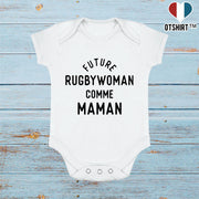 Body bébé Future rugbywoman comme maman