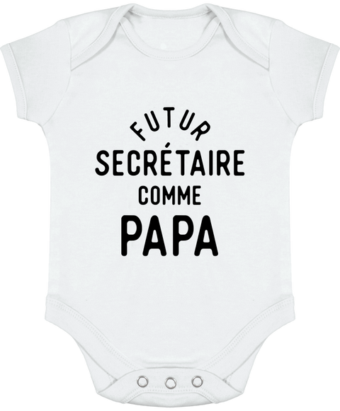 Body bébé Futur secrétaire comme papa