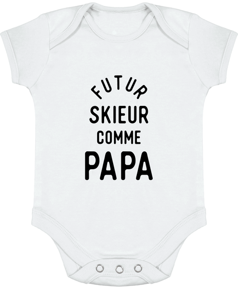 Body bébé Futur skieur comme papa