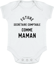 Body bébé Future secrétaire comptable comme maman