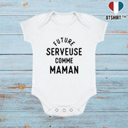 Body bébé Future serveuse comme maman