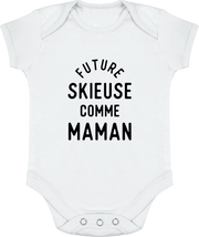 Body bébé Future skieuse comme maman