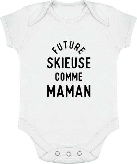 Body bébé Future skieuse comme maman