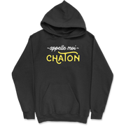 Sweat à capuche homme appelle moi chaton 2
