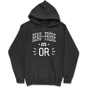 Sweat à capuche homme beau-frère en or