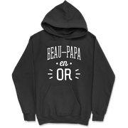 Sweat à capuche homme beau-papa en or