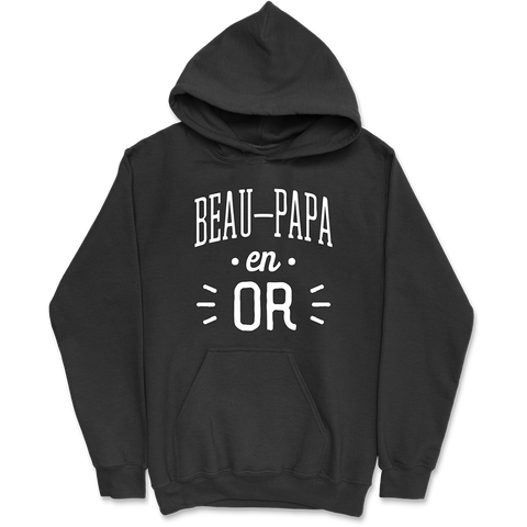 Sweat à capuche homme beau-papa en or