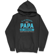 Sweat à capuche homme c'est papa qui commande