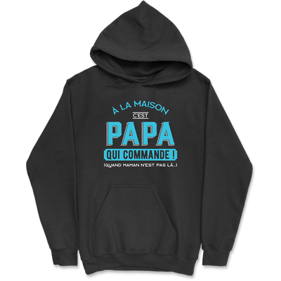 Sweat à capuche homme c'est papa qui commande