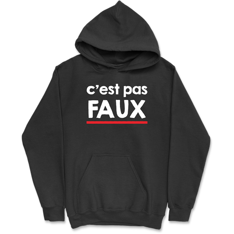 Sweat à capuche homme c'est pas faux