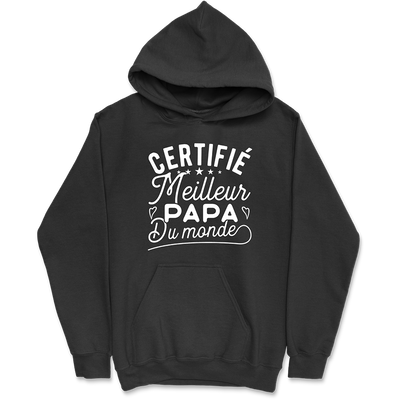 Sweat à capuche homme certifié meilleur papa