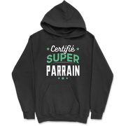 Sweat à capuche homme certifié super parrain