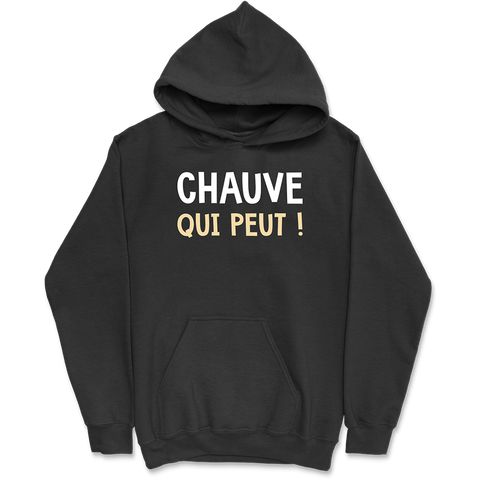 Sweat à capuche homme chauve qui peut