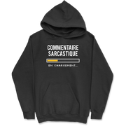 Sweat à capuche homme commentaire sarcastique