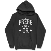 Sweat à capuche homme frère en or