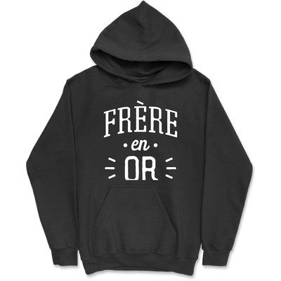 Sweat à capuche homme frère en or