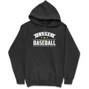 Sweat à capuche homme i love baseball