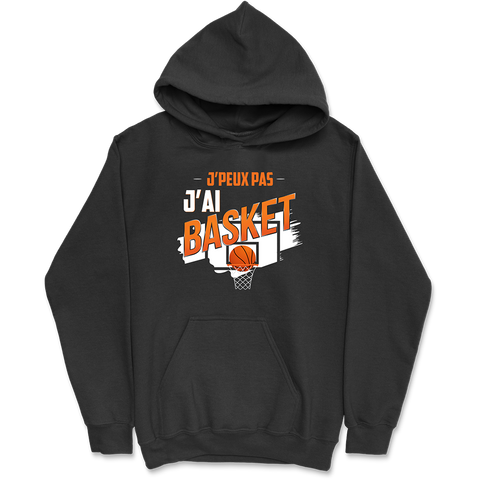 Sweat à capuche homme j'peux pas j'ai basket