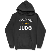 Sweat à capuche homme j'peux pas j'ai judo