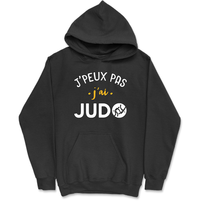 Sweat à capuche homme j'peux pas j'ai judo