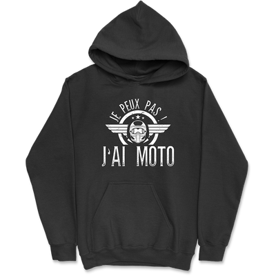 Sweat à capuche homme j'peux pas j'ai moto 2