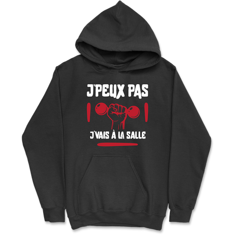 Sweat à capuche homme j'peux pas j'vais à la salle