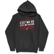 Sweat à capuche homme je suis motard