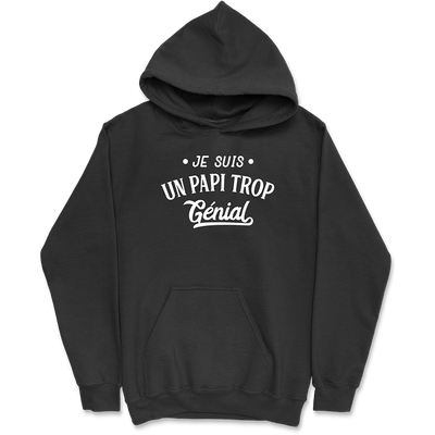 Sweat à capuche homme je suis un papi trop génial