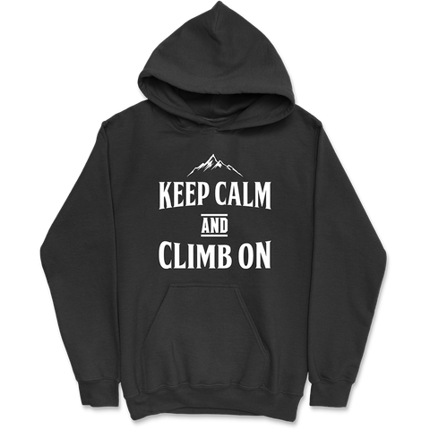 Sweat à capuche homme keep calm escalade