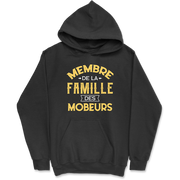 Sweat à capuche homme la famille des mobeurs