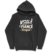 Sweat à capuche homme le fiancé parfait