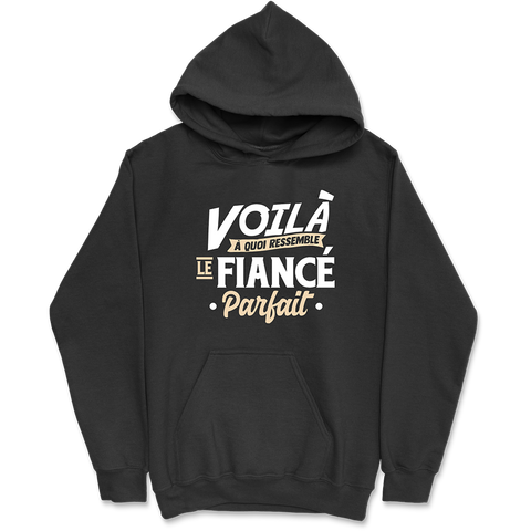 Sweat à capuche homme le fiancé parfait