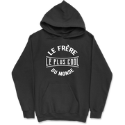 Sweat à capuche homme le frère le plus cool du monde