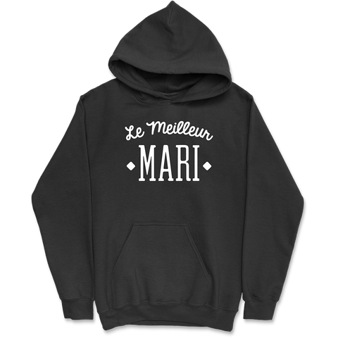 Sweat à capuche homme le meilleur mari 2
