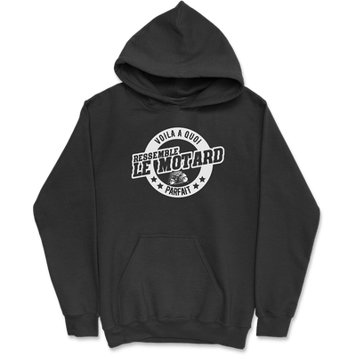 Sweat à capuche homme le motard parfait