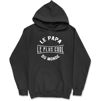 Sweat à capuche homme le papa le plus cool du monde